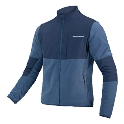 Image of Endura Men&#039;s Hummvee Full Zip Fleece Jersey, Ensign Blue, XXL