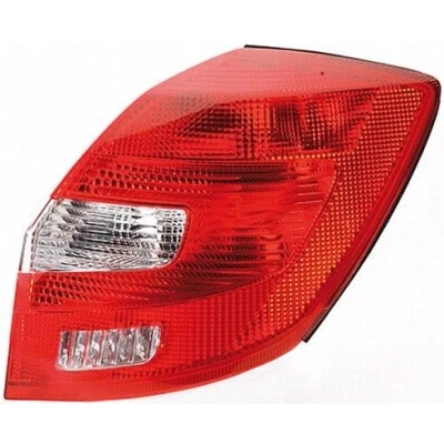 Image of 5J6945096, 5J6945112 Rear light HELLA 9EL 354 258 041 Right P21W, PY21W, W5W without bulbs bulb holder SKODA: Fabia 2, 2