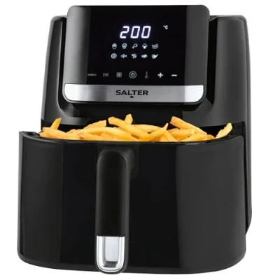 Image of Salter EK5876 6.5L Digital Air Fryer Oil Free Fryer, Removable Non Stick Drawer, 11 Cooking Functions, Hot Circulation, 60 Minute Timer, LED Display, Uses Little/No Oil, Low Fat Cooking, 1600W