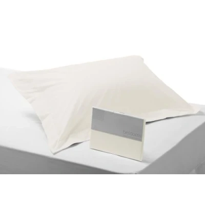 Image of Belledorm 400 Thread Count 100% Egyptian Cotton King Size Oxford Pillow Case, Ivory