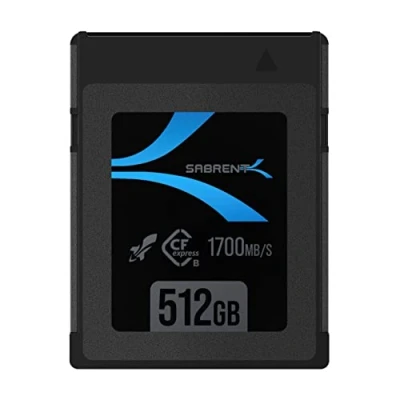 Image of SABRENT CFexpress Type B Memory Card 512GB, Rocket CFX, cf express with high speed of R1700MB/s W1500MB/s compatible DSLR Cameras for professional photographers, videographers (CF XTBT 512)