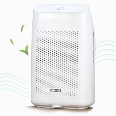 Image of Status Dehumidifier for Home, 2L Bedroom, Bathroom and Drying Clothes Ultra Quiet Electric White DEHUMID 2L1PKB4