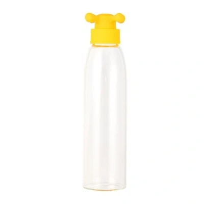 Image of Water Bottle 500ml Borosilicate Yellow Tap Lid Rainbow Collection