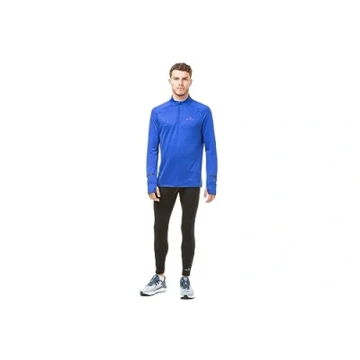 Image of Ronhill Running, Men&#039;s Tech Prism 1/2 Zip Tee, Cobalt/Flame, Size L