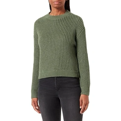 Image of Bestseller A/S Women&#039;s Vmhilda Ls O Neck Pullover Ga Noos Sweater, Dark Forest, L