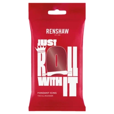 Image of Renshaw Just Roll With It Fondant Icing Ruby Red, 250 g (Pack of 1)