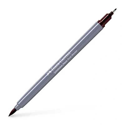 Image of Faber Castell Creative Studio Goldfaber Aqua Dual Marker, Caput Mortuum Violet, Single For Art, Craft, Drawing, Sketching, Home, School, University, Colouring