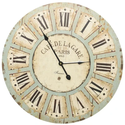 Image of vidaXL Wall Clock Multicolour 60 cm MDF