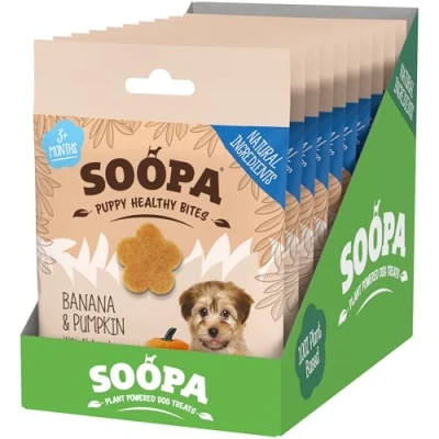 Image of Soopa Pack Puppy Bites Healthy Vegan for Dogs, white