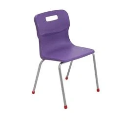 Image of Titan 4 Leg Chair Size 380mm Seat Height Purple T14 P