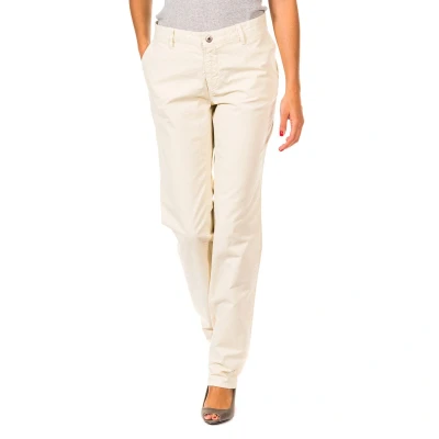 Image of Gaastra Womens Long straight cut trousers with hems 31694100 woman Beige Cotton Size 31 (Waist)