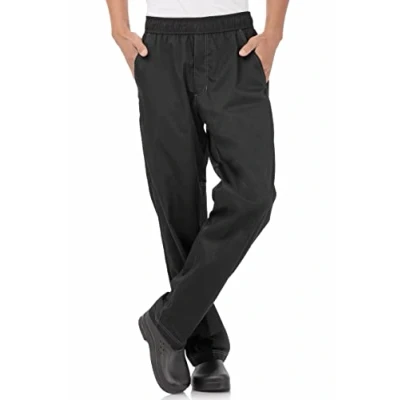 Image of Chef Works Men&#039;s Cvbpblkxl chefs pants, Black, XL UK