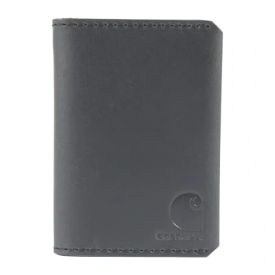 Image of Carhartt Men&#039;s Crafstmen Leather Wallets, Available in Multiple Styles and Colors, Black (Bi fold), One Size, Colors