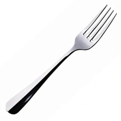 Image of Genware Baguette 18/0 Cutlery Table Fork Set of 12 Stainless Steel Forks
