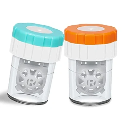 Image of 2 PCS Contacts Case Cleaner Machines, UpaClaire Daily Vision Care Manually Contact Lens Washer Plastic