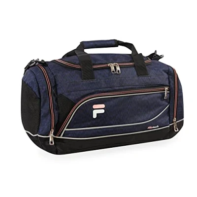 Image of Fila Sprinter 19&quot; Sport Duffel Bag, Static Blue Pink, Bag