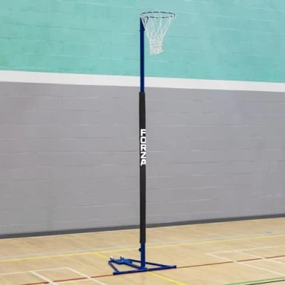 Image of FORZA Netball Post Protection Padding Fits 50mm &amp; 80mm Posts For 6ft or 10ft Multiple Colour Options School Standard + Proffesional Sizes (Black (6ft, 50mm), 2)