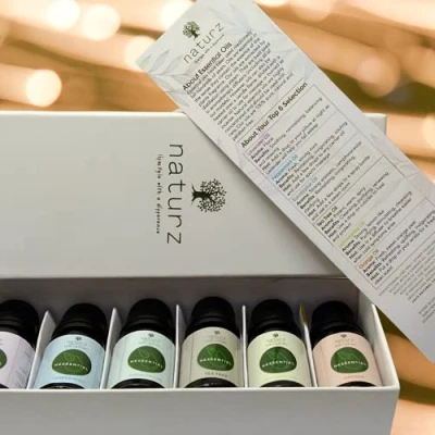 Image of NEssential Aromatherapy Essential Oils Gift Set, Premium Therapeutic Grade 10ml kit Lavender Oil, Tea Tree Orange Lemongrass Peppermint Eucalyptus Oil