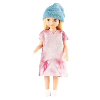 Image of LUNDBY Doll House Creative Set — 1 Fashion + Dolls Clothes Wigs Accessories Dollhouse Furniture for Girls and Boys 11cm Mini People Age 3+ 1:18