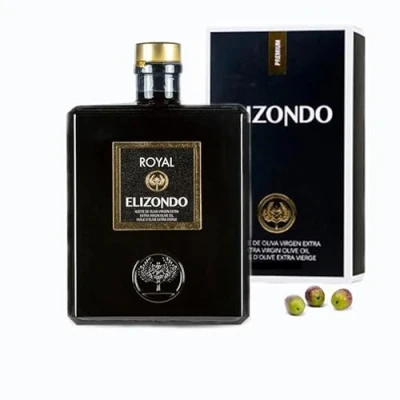 Image of ELIZONDO Extra Virgin Olive Oil Variety Royal 500 1 Liter (with case)