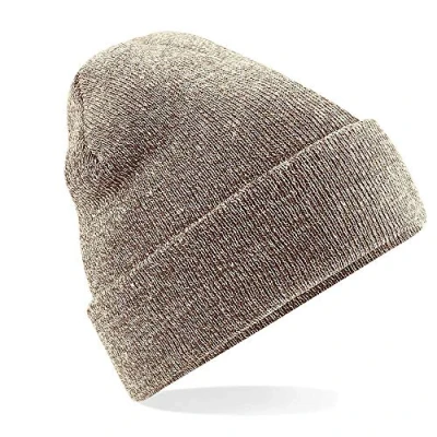 Image of Beechfield Original Cuffed Beanie Heather Oatmeal One Size
