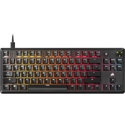 Image of Corsair K70 CORE TKL RGB Tenkeyless Mechanical Gaming Keyboard Pre Lubricated MLX Red v2 Linear Switches Double Layer Noise Reduction ABS Shot Keycaps QWERTY NA Black
