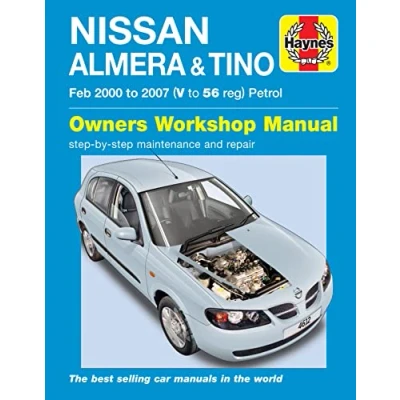 Image of Nissan Almera &amp; Tino Petrol (Feb 00 07) Haynes Repair Manual (Paperback)