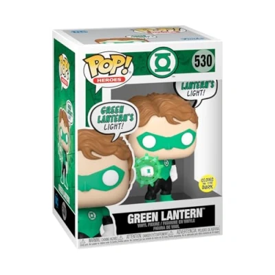 Image of Funko POP! Heroes: DC Green Lantern (Beware) Glow In the Dark Comics Collectable Vinyl Figure Gift Idea Official Merchandise Toys for Kids &amp; Adults Comic Books Fans