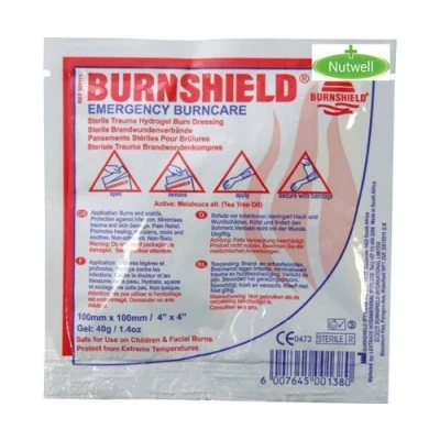 Image of Burnshield Burn Gel Dressing 10cm x First Aid Emergency Burncare, Pack of 25