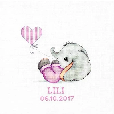 Image of B1133 Baby Girl Cross Stitch Kit Luca S