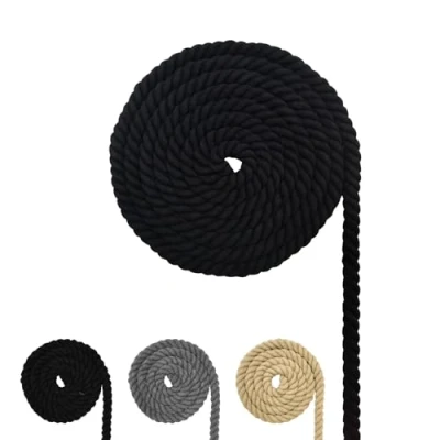 Image of Cotton Cord, Macrame Yarn Rope, Various Sizes, Rope for DIY Crafts, Gifts