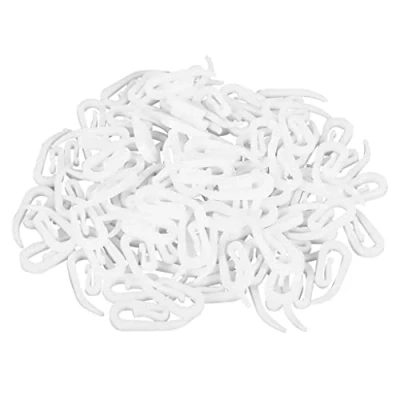 Image of Primes DIY White Plastic Curtain Hooks for Door Curtain, Window Pack of 100