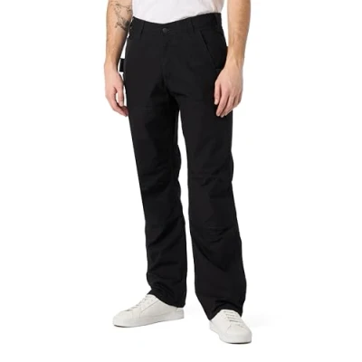 Image of Carhartt Men&#039;s Steel Rugged Flex Relaxed Fit Ripstop Double front Utility Work Pant, Black, 42W / 32L