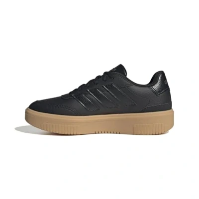 Image of adidas Women&#039;s COURTBLOCK Shoes, core Black/core Black/Grey Five, 7 UK