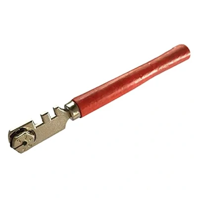 Image of Multifunctional Portable 6 Wheel Glass Cutter Round Flat Cutting Tool Knife Craft Tile