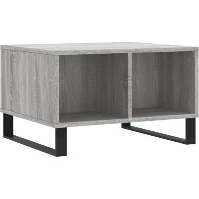Image of vidaXL Coffee Table Grey Sonoma 60x50x36.5 cm Engineered Wood Accent End