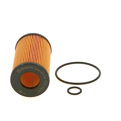 Image of 1121840325, 6641800009, 6641800109, A1121840325, A6641800009 Oil Filter BOSCH F 026 407 239 with gaskets/seals Insert