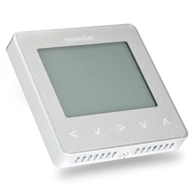Image of Heatmiser NeoStat 12v V2 Programmable Thermostat for 12 Volt UFH Systems (Platinum Silver)