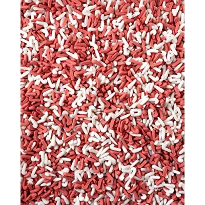 Image of Candy Cane Christmas Sprinkles Red &amp; White 25g