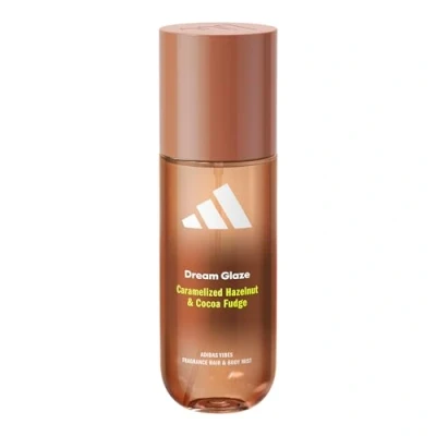 Image of adidas Vibes Dream Glaze Fragrance Hair &amp; Body Mist, Ambery with Notes of Caramelised Hazelnut Cocoa Fudge, Mood Boosting, For Any Occasion, 150ml