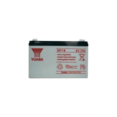 Image of Yuasa NP7 6, 6V 7Ah lead acid battery
