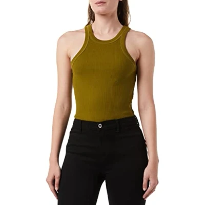Image of G STAR RAW Women&#039;s Italian Army Ultra Slim Tank Top Tops, Green (avocado D22768 D289 D612), L