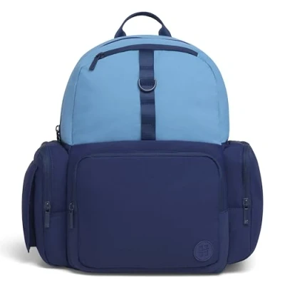 Image of HUGGIES LITTLE HUGS Unisex&#039;s Backpack Diaper Bag, Blue, One Size