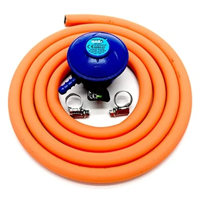 Image of HG Replacement 21mm Butane 2m Hose Kit Fits Calor Gas &amp; Flogas cylinders