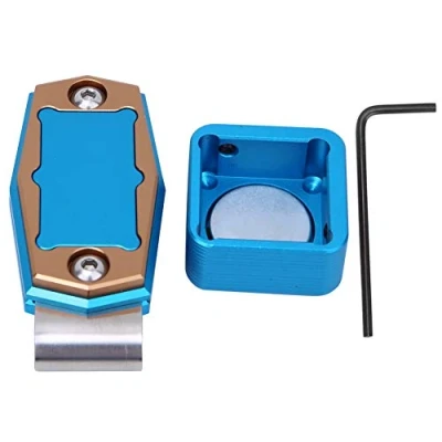 Image of Vbest life Mini Portable Magnetic Billiard Chalk Case Cue Box Holder with Fixed Clip Pool Snooker Sports Accessories (blue)