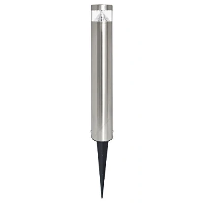 Image of Modern LED Bollard Post Ground Spike Light Outdoor Garden Pathway Cool White Stainless Steel ZLC077CW