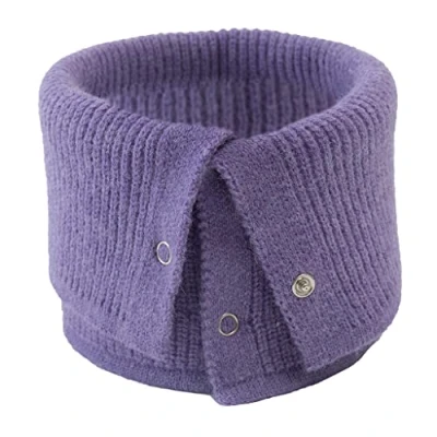 Image of Haiki Collar Scarf Neck Warmer With Button Closure Knitted For Women Wool Neckerchief Decorative Winter Scarfs Thick
