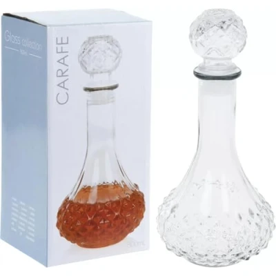 Image of 800ml Glass Whiskey Decanter Sherry Brandy Wine Storage Jar Bottle Carafe