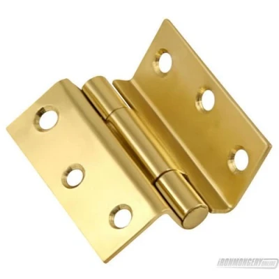 Image of 63mm Stormproof Hinges Polished Brass