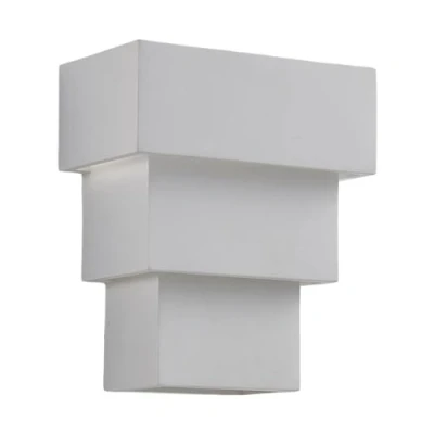 Image of Lindby Wall Light &#039;Antonella&#039; dimmable (Modern) in White Made of Plaster/Clay for e.g. Living Room &amp; Dining (1 Source, G9) from Lighting, lamp